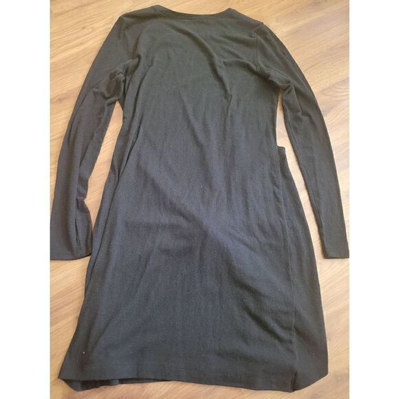 ‎Aerie Long Sleeve Tie Front Dress - Picture 3 of 5